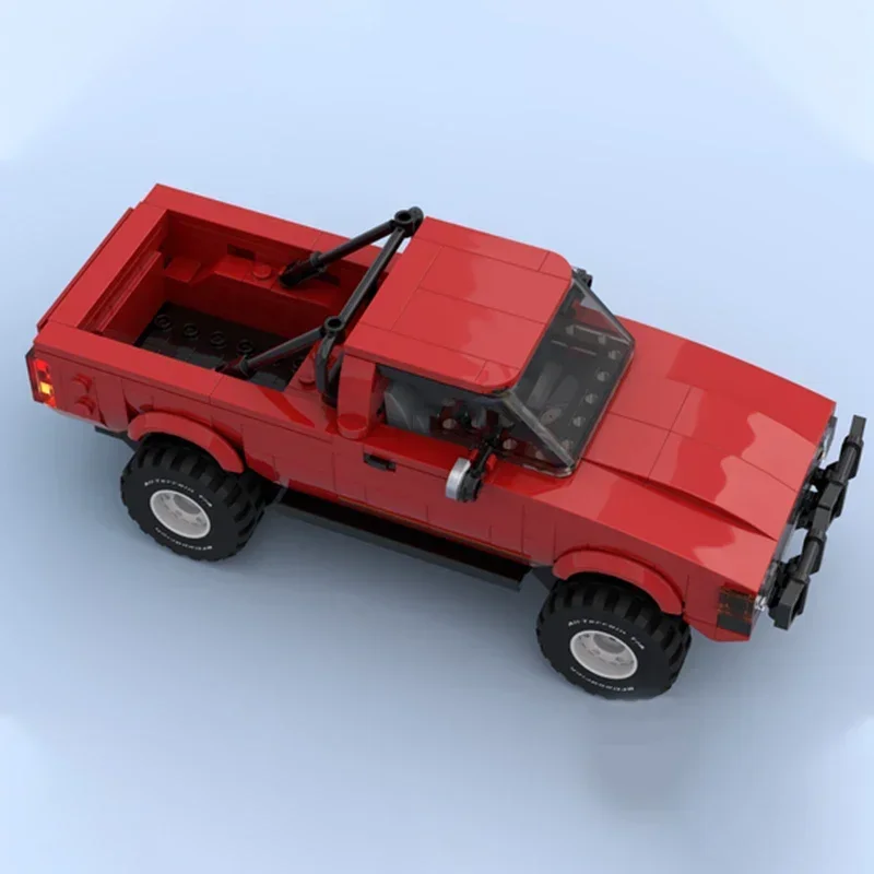 Modèle de voiture de ville en briques de construction MOC, voiture Hilux furt able, blocs modulaires technologiques, jouets d'assemblage de bricolage, cadeaux de Noël