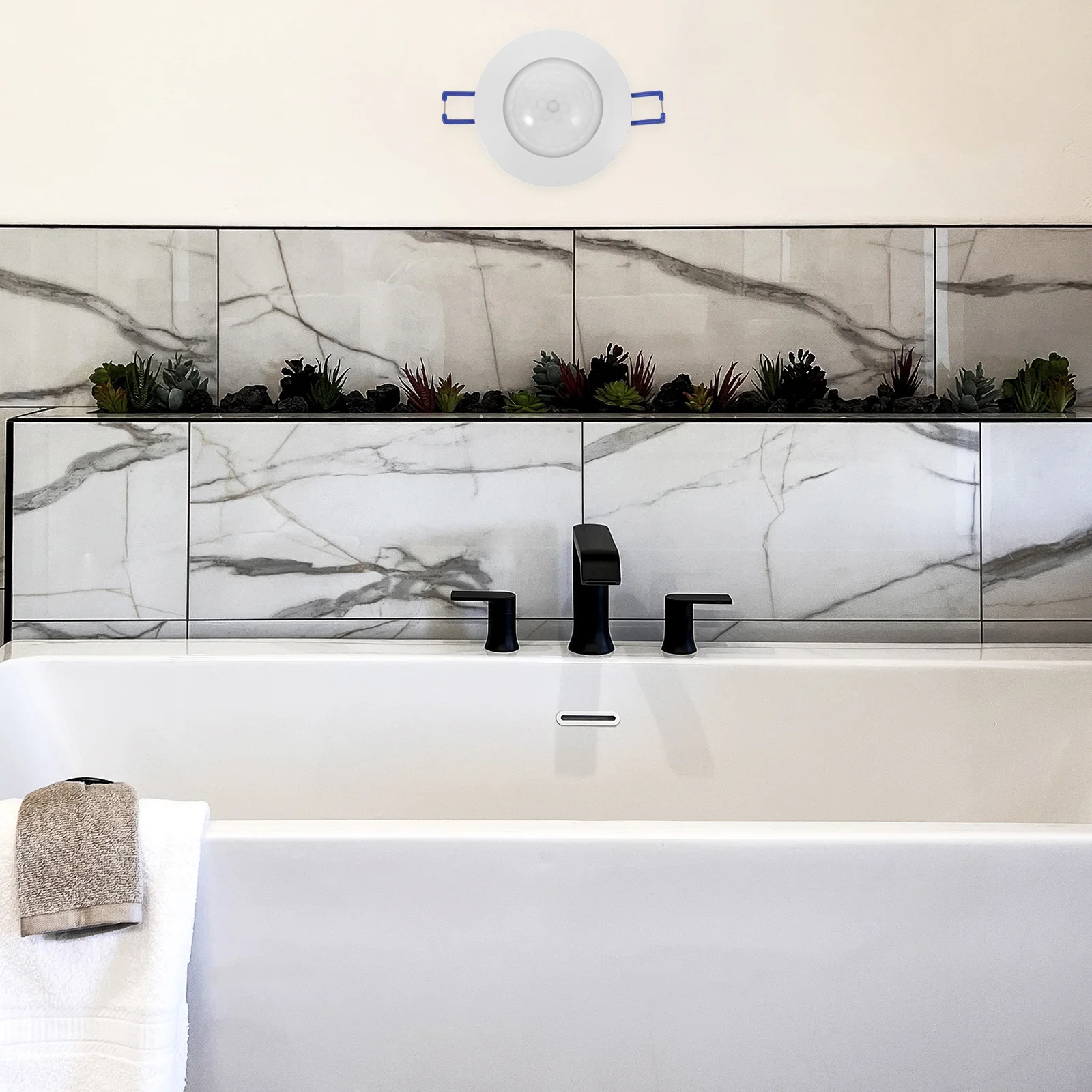 وحدة تحكم بمستشعر مصباح LED متحرك بالأشعة تحت الحمراء، هيكل بسيط، سهل التركيب، مستشعر السقف لتوفير الوقت #2