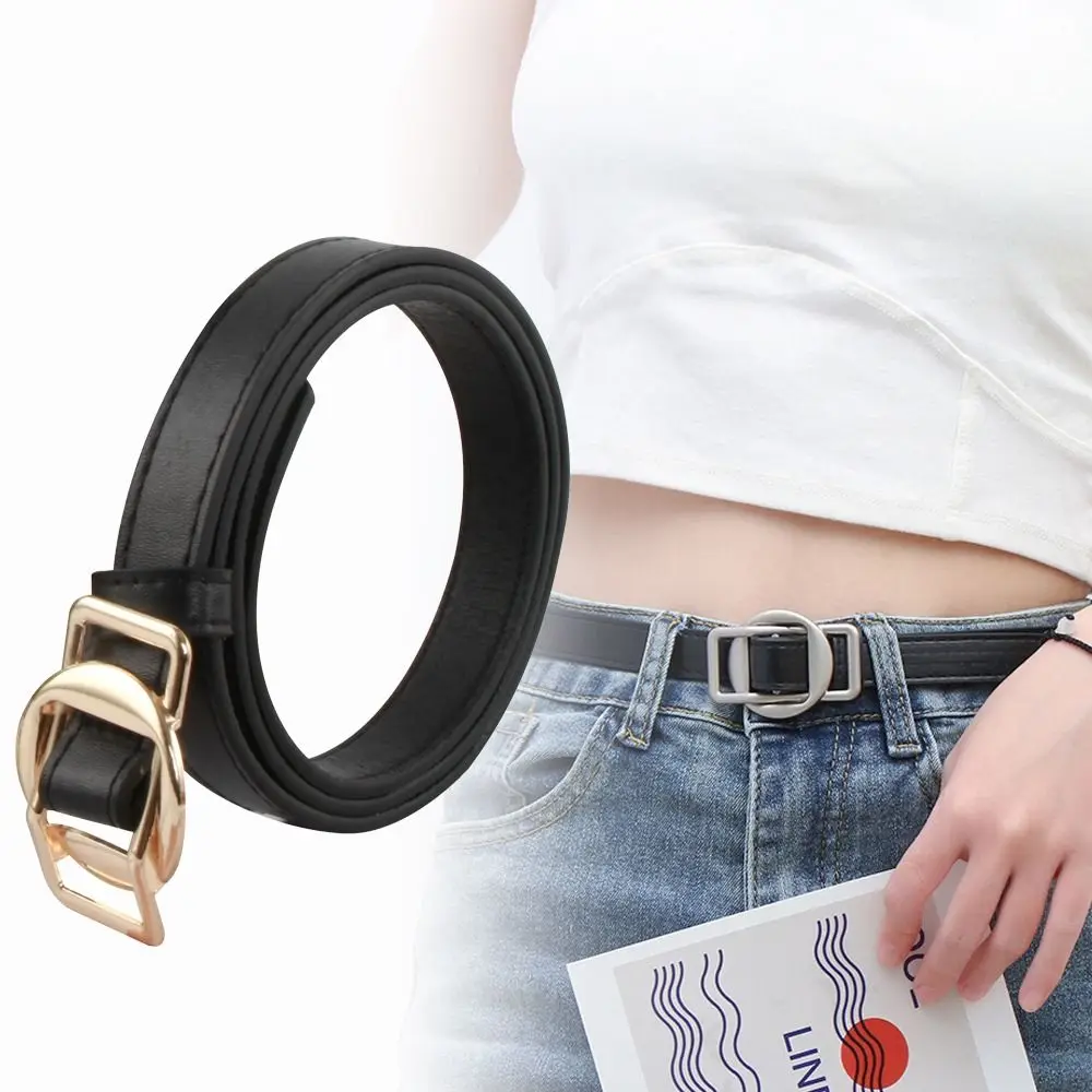 

Women Luxury Design Leather Belt Casual Versatile Non-Porous Buckle Waistband Trouser Dress Belts