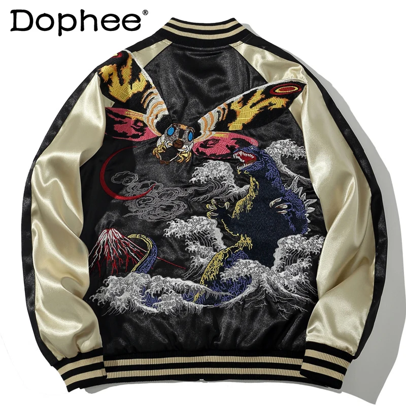 

Fashion Yokosuka Machine Embroidery Coats Men's Baseball Uniform Jackets Couple Youth Trendy Long Sleeve Loose Comfort Jackets