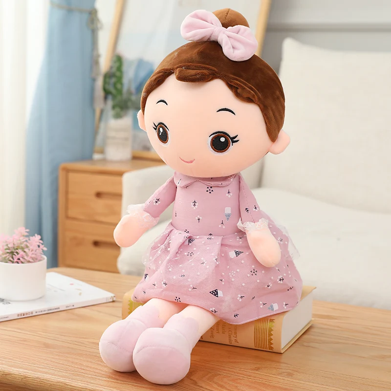 40 cm Kawaii Plüsch Mädchen Puppen mit Spitze Kleidung Weiche Angefüllte Puppen Schöne Plüsch Spielzeug Mädchen Spielzeug Kinder Geburtstag Valentinstag geschenk – Detail 2