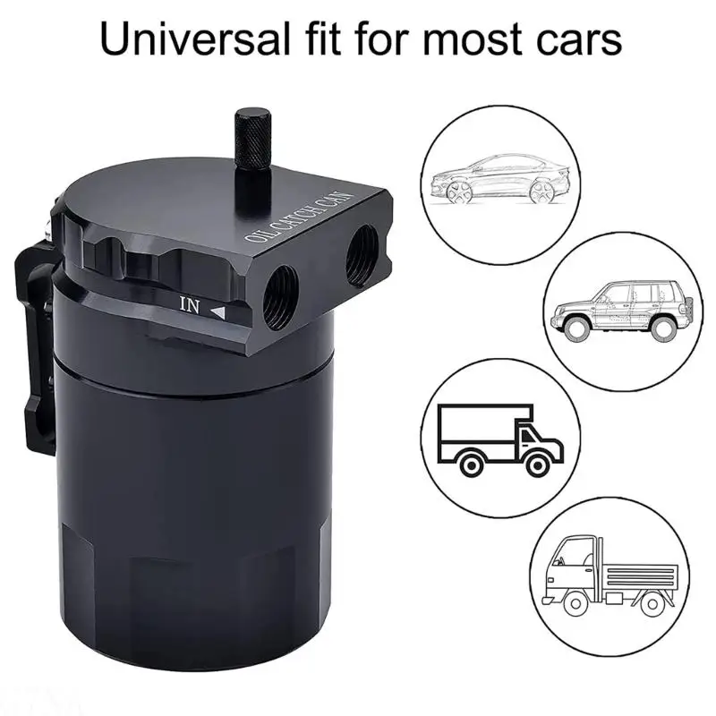 G7NA 300 Aluminium Öl Catch Can Reservoir Kraftstoff Tanks Motor Polnisch Verblüfft Auto Universell Oil Catch Can – Detail 2
