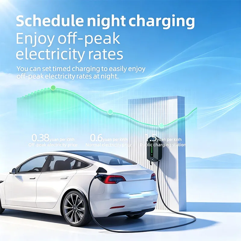 ROMADA New Energy Electric Vehicle Charging Stations Wall-Mounted/Pole-Mounted Residential European Standard EV Charger 230V 7W