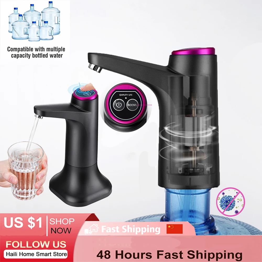 

Electric Water Dispenser USB Water Pump 19 Liters for Bottle Mini Automatic Electric Water Gallon Bottle Pump Drink Dispenser