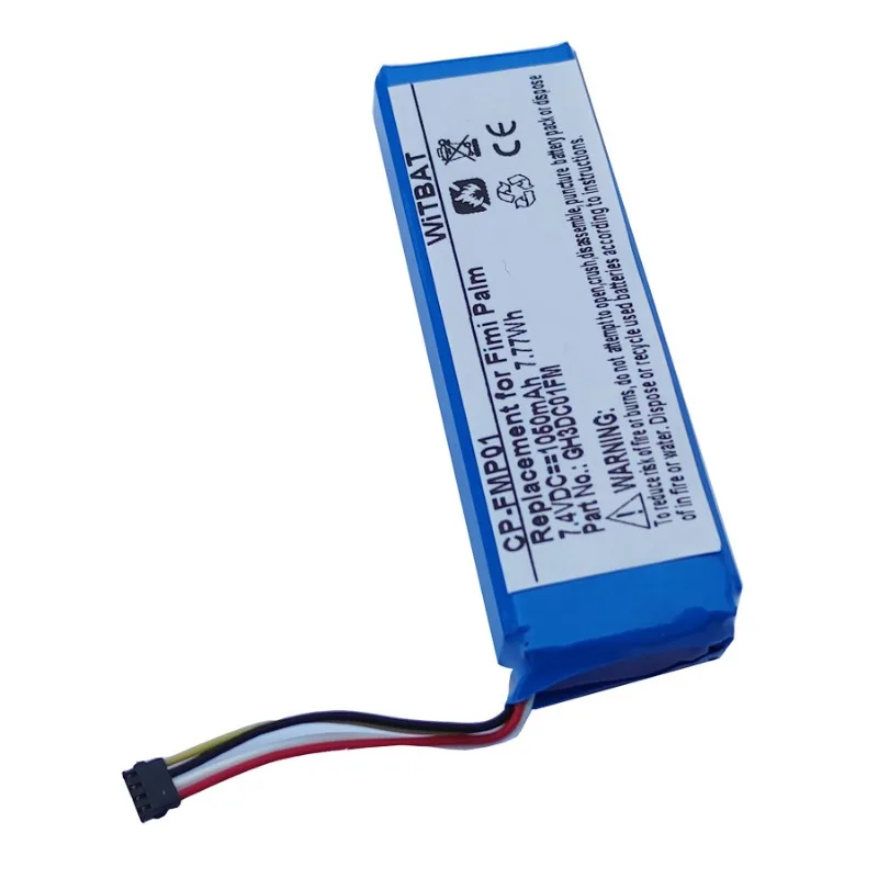 7.4V 1050mAh Li‑ion High Capacity Durable Battery GH3DC01FM For FIMI PALM Pocket Camera Safe Stable Output Spare Part