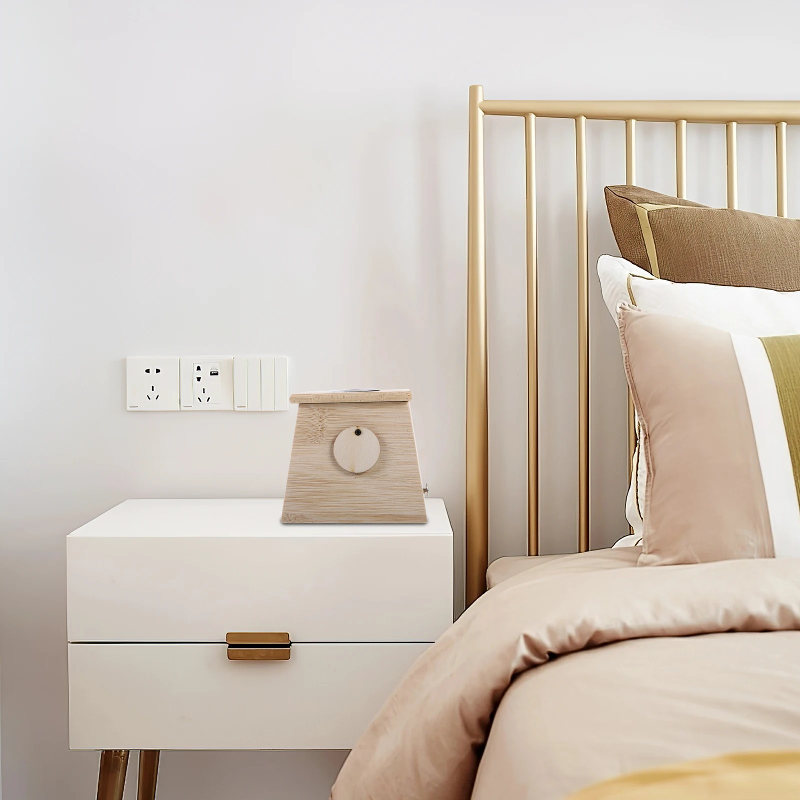 

1 шт. бамбуковая коробка для прижигания с контролем температуры, коробка для лечения прижигания для здоровья для спа-дома (одное отверстие)