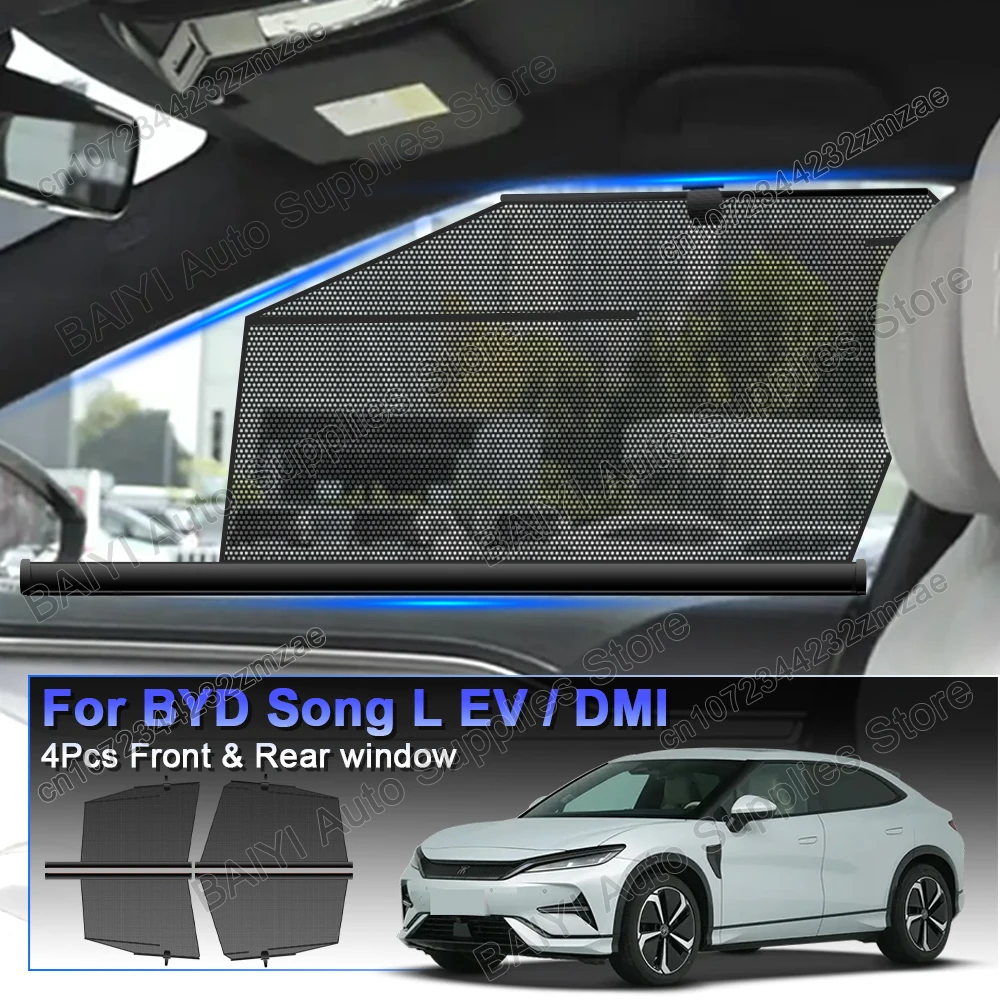 

Car sunshade For BYD song L (EV) (DMI) car side windows, Automatic lifting of window curtains, Interior sunscreen Accessories