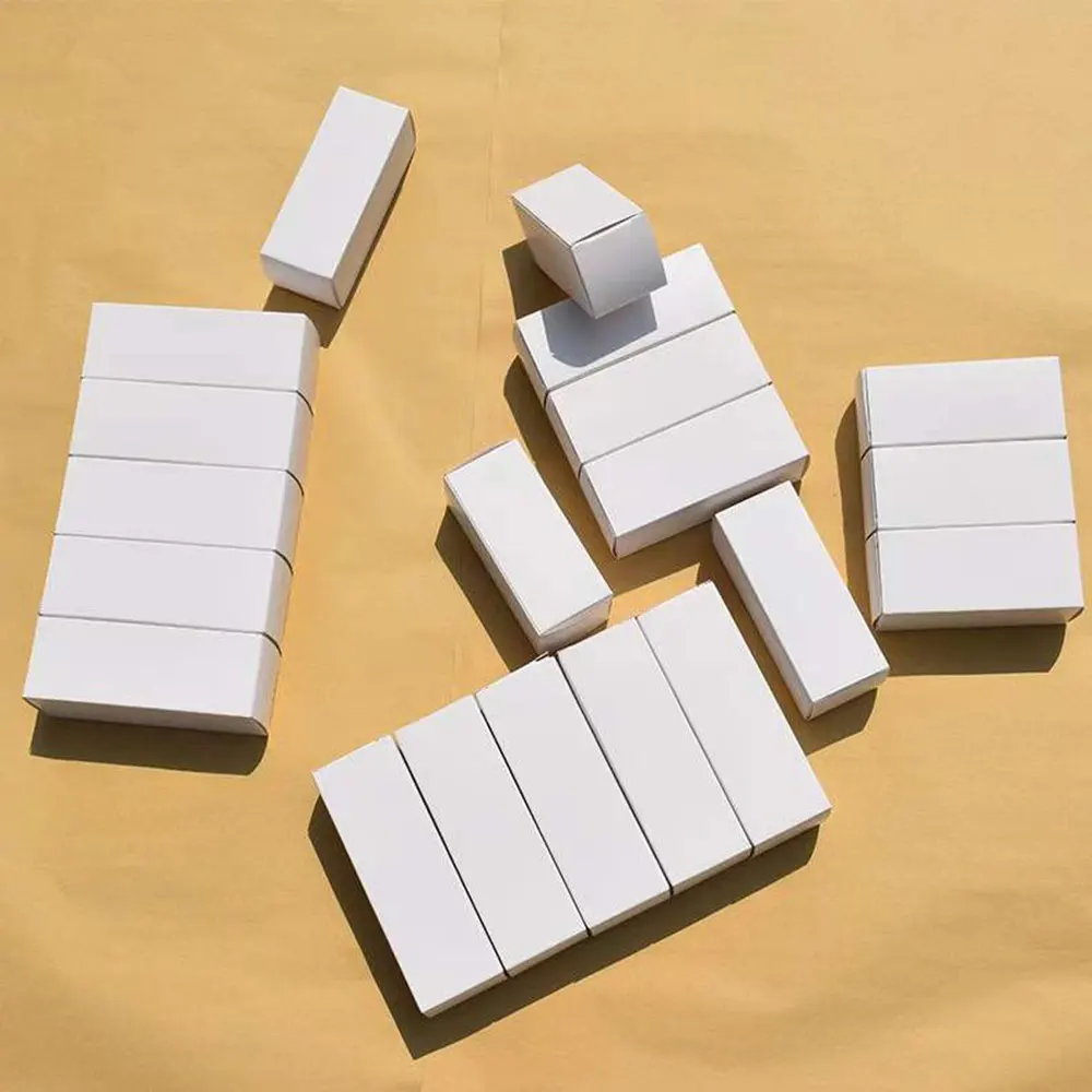 20PCS White Blank Paper Tube Packing Box Long Cardboard Eyeliner Pen Lipstick Gift Packaging Boxes Length 15/16/17/18/19/20/30cm