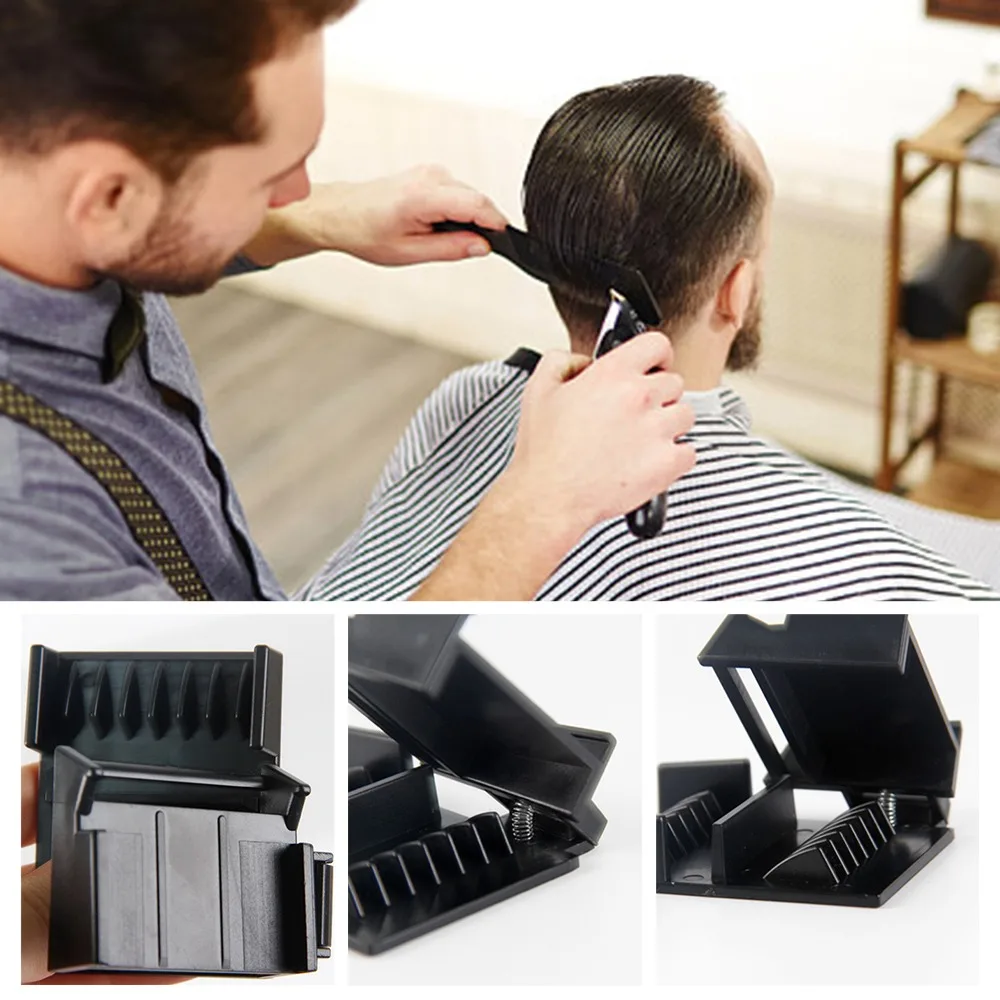 Comb Attachments ABS Hair Clipper Comb Durable Waterproof Design Guide Combs Black Color Easy to Clean Clipper Guards Hair Salon