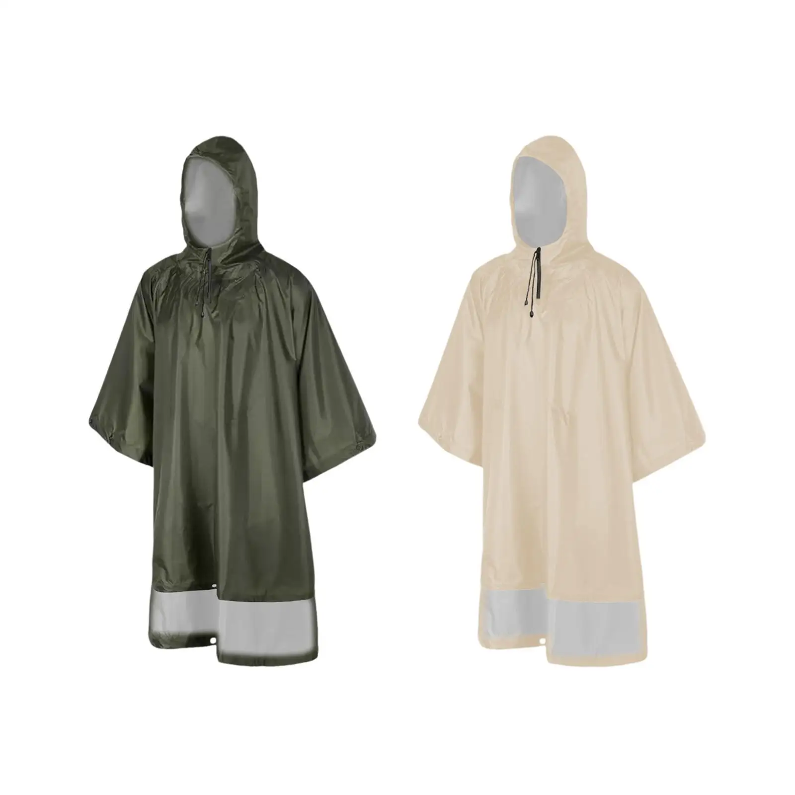 3 in 1 Hooded Rain Poncho Adults Rain Coat for Sporting Event Outdoor Riding