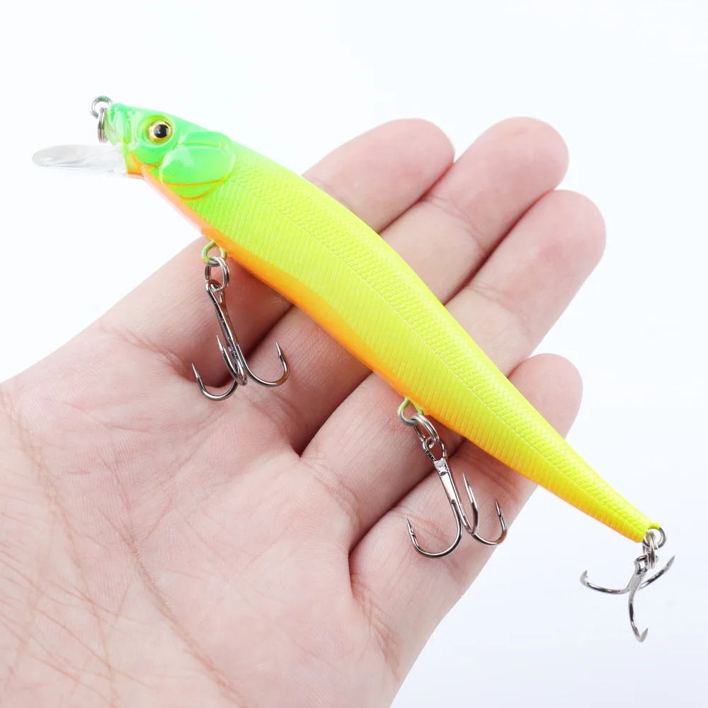 

11Cm 14g 3 Hook Bionic Bait Long Drop Mino Sea Perch Skip Mouth Luya Bait Fishing Supplies