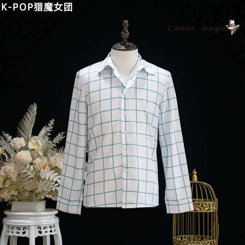 

KPop Demon Hunters Saja Boys Jinu Cosplay Costume Uniform Halloween Carnival Party Christmas Play Role Clothes Clothing