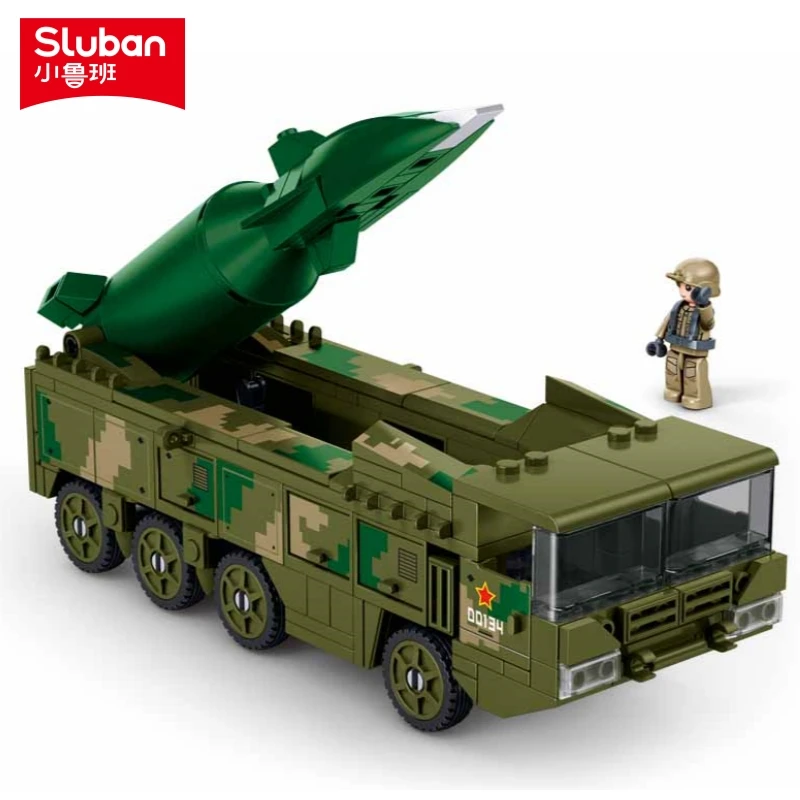 

Sluban 216 шт. военное стратегическое ударное оружие гиперсональная ракетка модель строительные блоки наборы развивающие игрушки для детей
