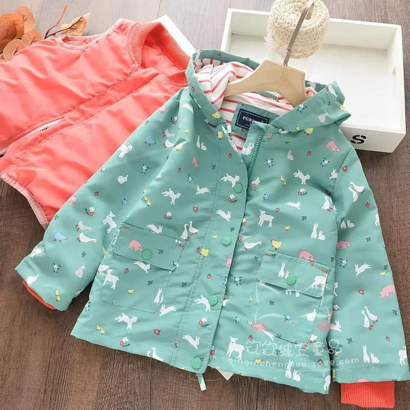 2024 inverno ragazze giacca imbottita in cotone neonate Casual carino gilet + piumino abbigliamento per bambini giacca tempesta