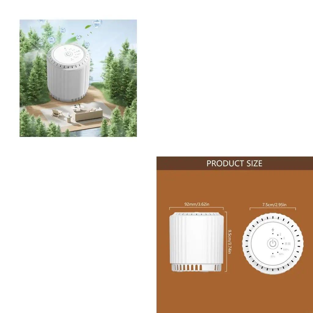 

Настольные очистители воздуха Устранители запахов Тихая работа Текстура ABS для домашнего использования