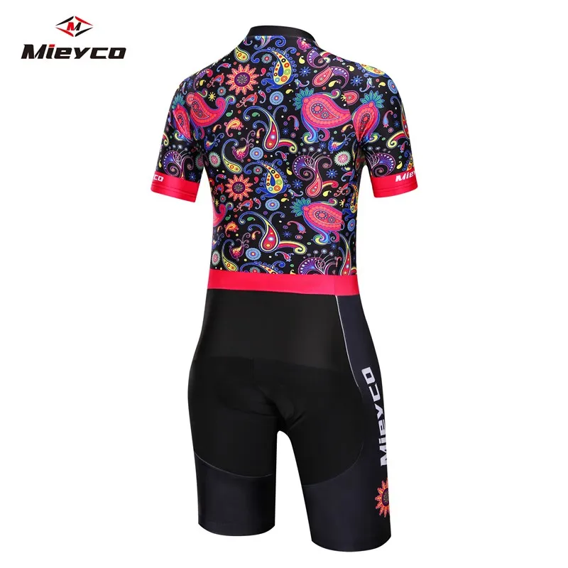 Flowers Style Frenesi Women\'s Triathlon Short Cycling Jersey Sets Skinsuit Maillot Ropa Ciclismo Bicycle Mujer Bike Jumpsuit