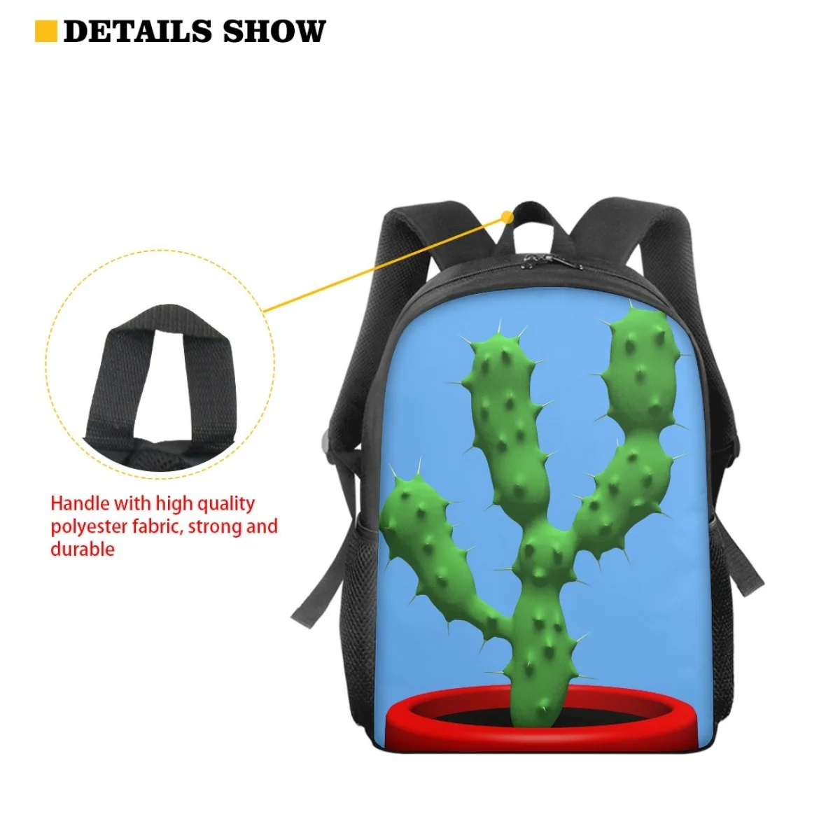 Cute Cactus School Bag For Kids Boys Girls Light Simple Children Bookbag zaino per l'asilo nuovo zainetto per il mese nuovo SmallBag