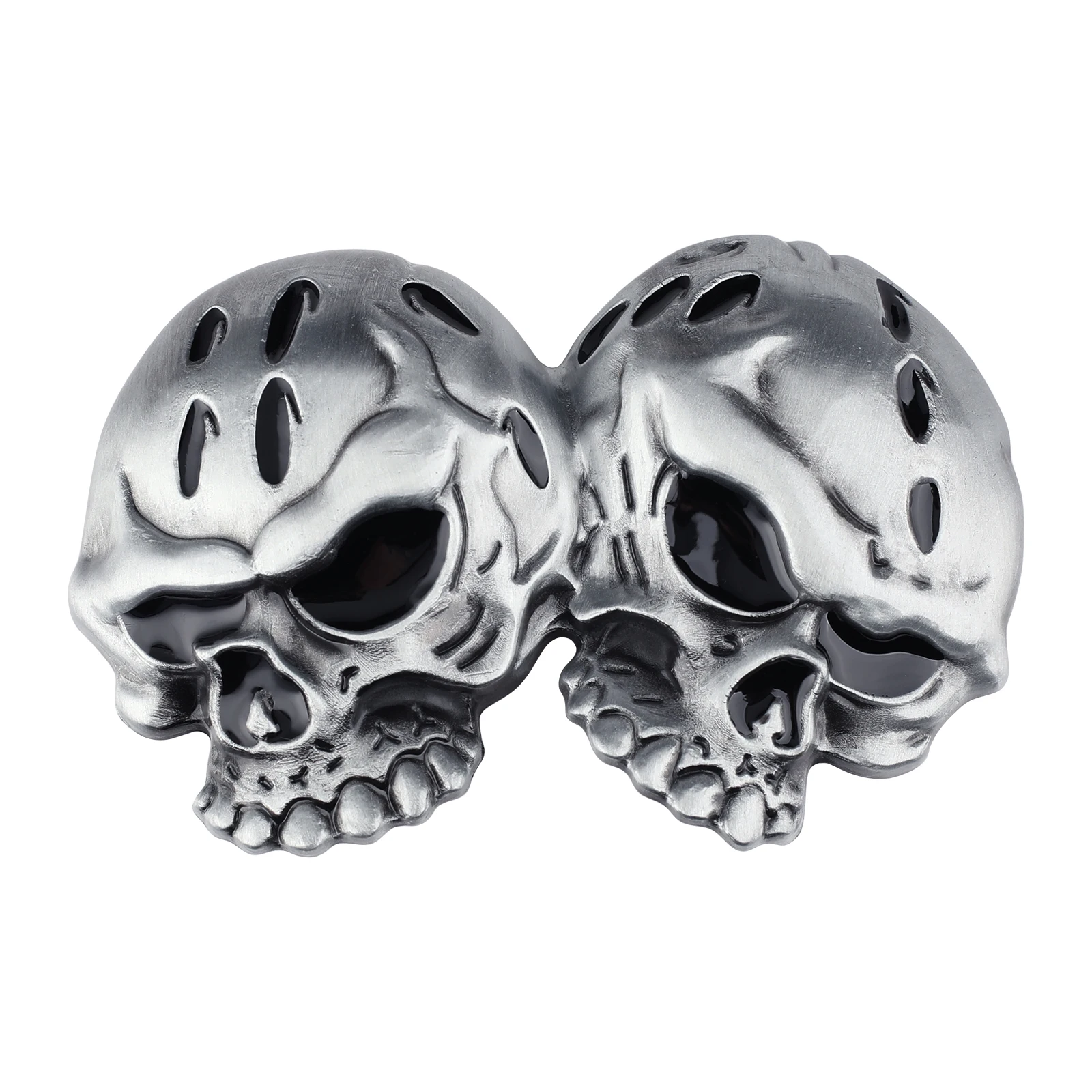 

Double Skull Alloy Belt Buckle