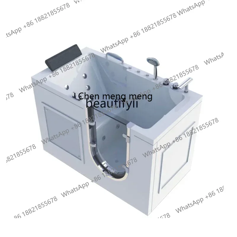 

cc182R Elderly Bathtub Barrier-Free Side Door Walk-in Home Deep Bubble Sitting Acrylic Massage Small Apartment R