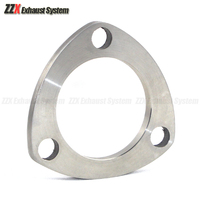 Auto parts muffler exhaust pipe welding flange three-hole flange stainless steel 45\\48\\51\\54\\57\\60\\63\\70\\76mm