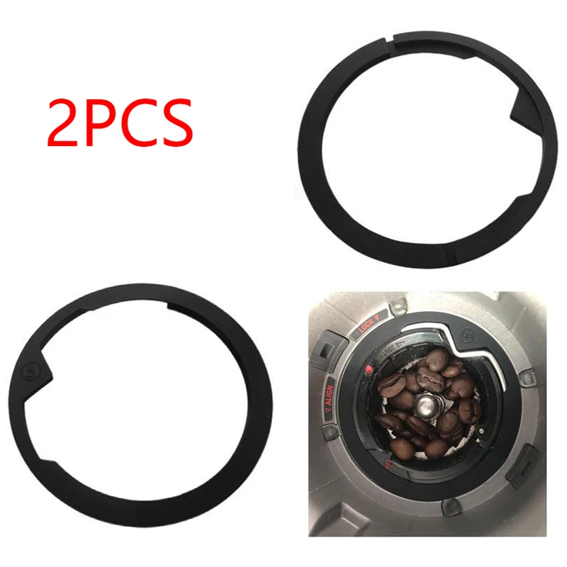 2 PCS Espresso Pot Coffee Maker Sealing Dose HopperSilicone Brew Head Gasket Seal Rings Compatible For Upper Burr Rubber Seal