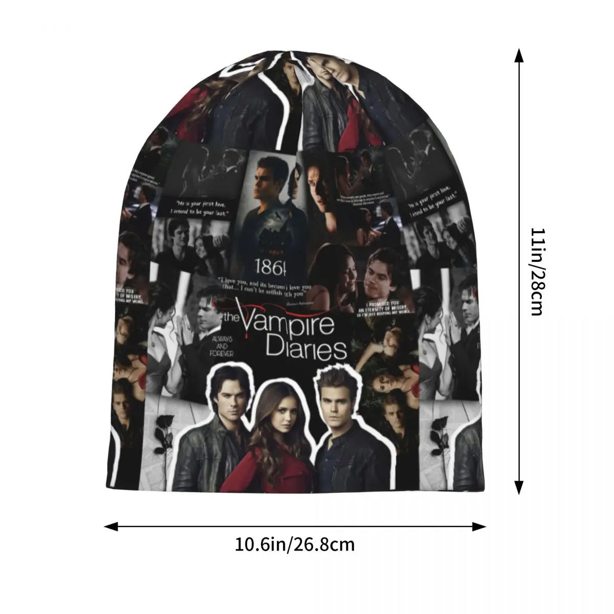 The Vampire Diaries Skullies Beanies Hats Warm Autumn Winter Outdoor Cap Knitted Bonnet Caps for Unisex Adult