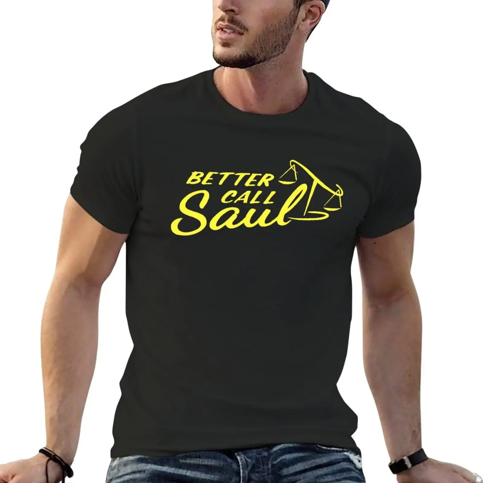 

Logo BCS Better Call Saul T-Shirt plus size tops aesthetic clothes cotton graphic tees slim fit t shirts for men