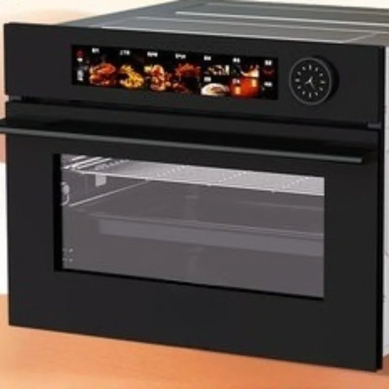 Steaming, baking and frying integrated embedded steaming oven household small enamel liner steamer oven