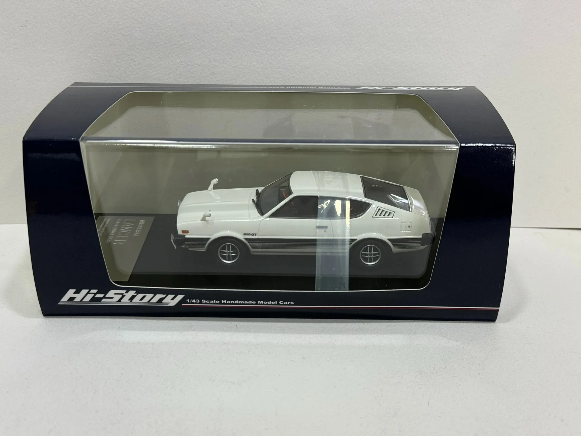 Diecast hi story 1/43 escala mitsubishi lancer resina modelo de carro brinquedo colecionável presente lembrança exibição ornamento