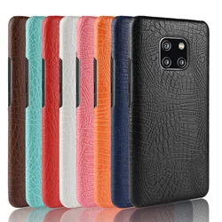 For Huawei Mate 20 Pro/20 Lite / 20 Case Classic Crocodile Pattern Skin PU Leather PC Hard Plastic Back Phone Cover Funda Coque