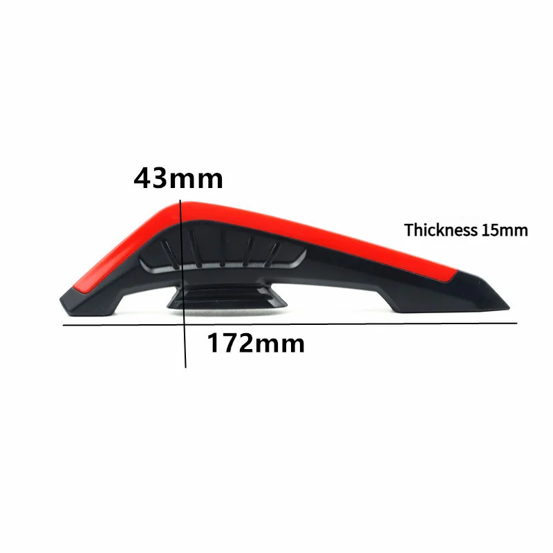 Hoja de viento decorativa para motocicleta, imitación de carreras, ala de viento fija, coche deportivo, hoja de viento, scooter, coche eléctrico, decorativo, anti-scr