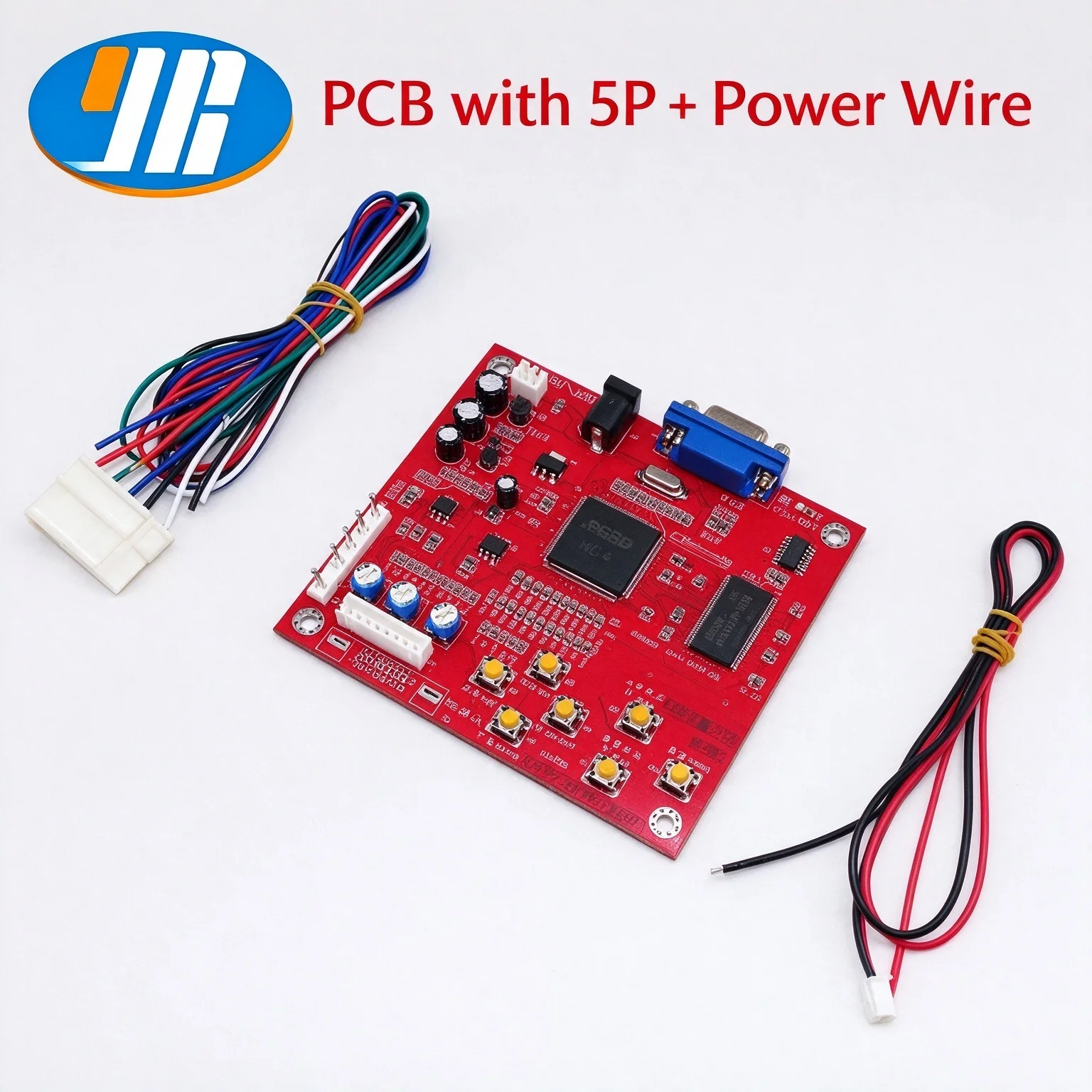 High Definition Video Card Converter: Arcade Fighter Low Resolution to High Resolution Red Classic Model Tube to LCD