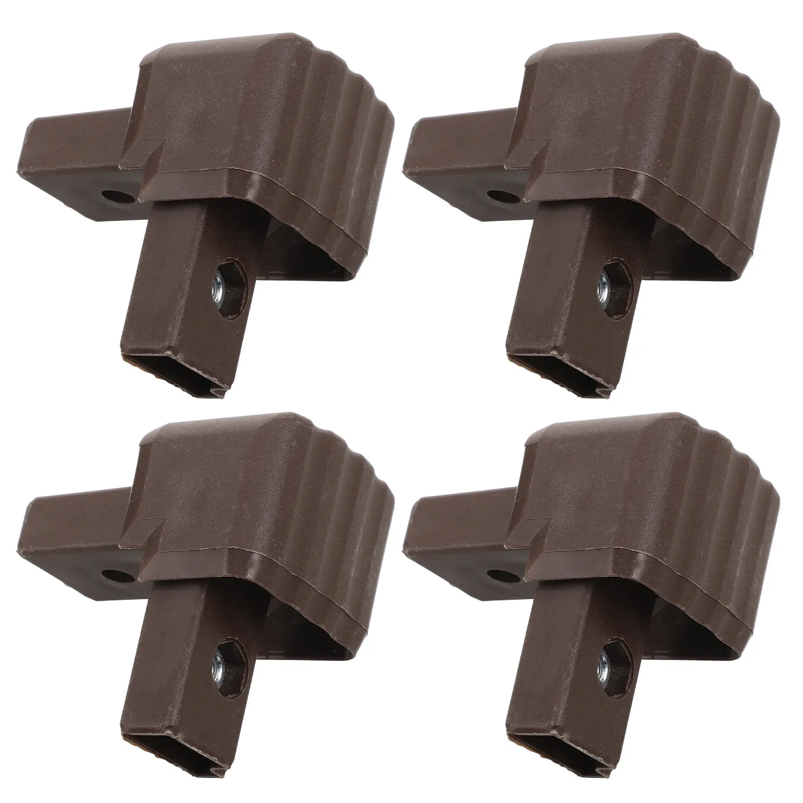 4Pcs Swing Canopy Replacement Parts Weatherproof Right Angle Corner Fittings Outdoor Patio Swing Frame Brackets Hammock Top