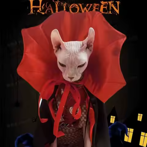 High Quality Funny Halloween Pet Costumes Cute Creative Cat Halloween Costume Cosplay Robe Gift