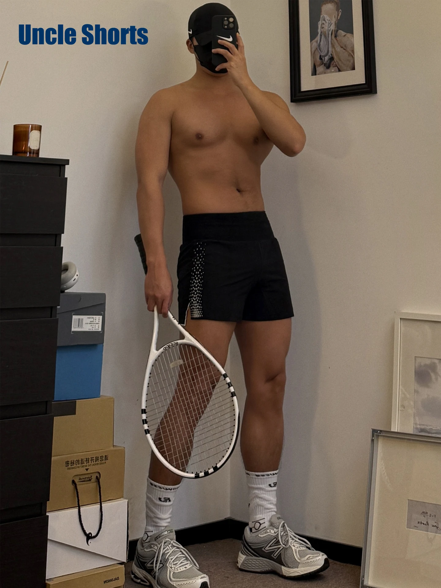 

Qui Dry Me orts Men's Sport Fitn Pants mid High Waist Tight Fit Tee Quarter Length Athletic Underwear Briefs