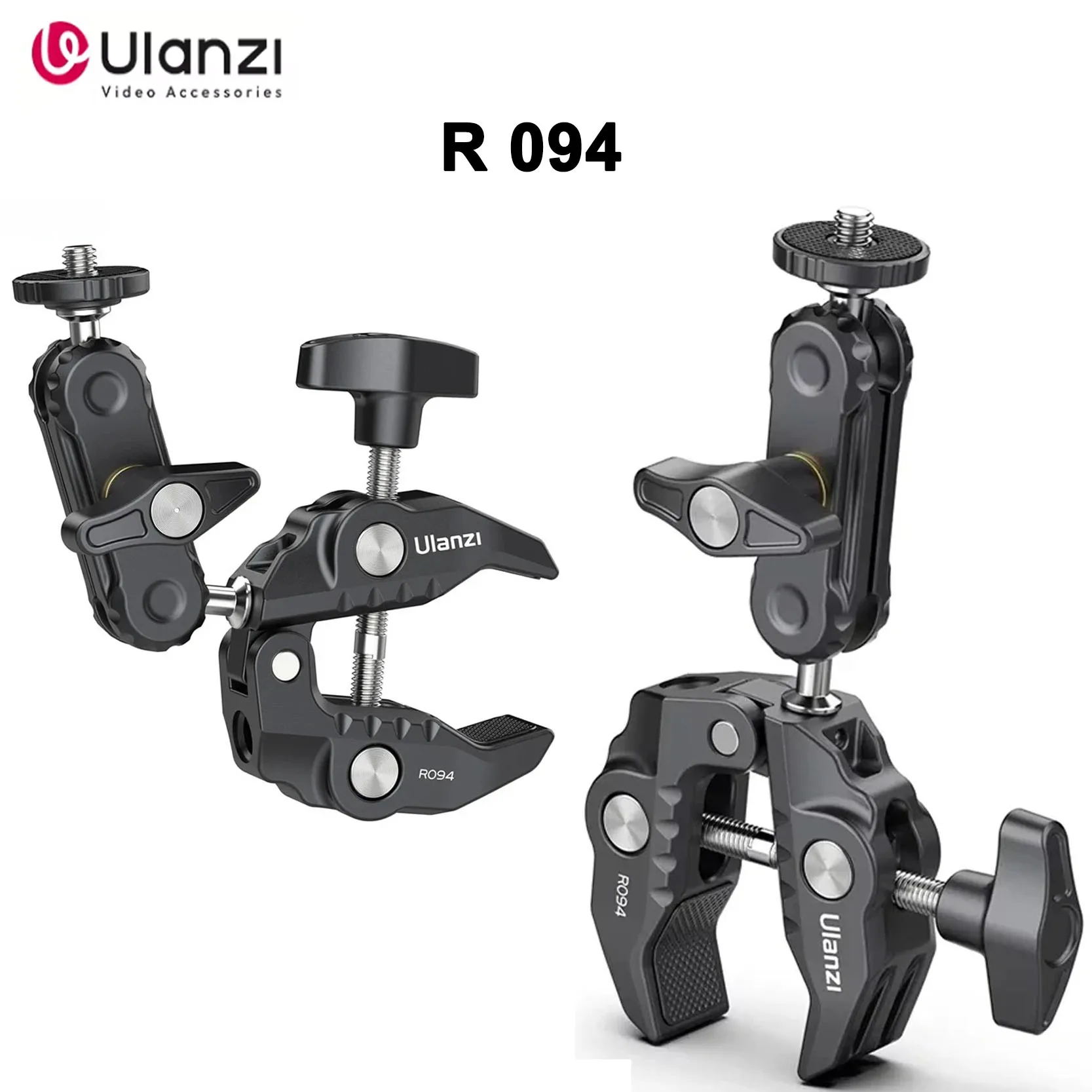 

Original Ulanzi R094 Super Clamp 14 & 38 Threads Max Load 1.5kg for Magic Arm LED Light Microphone
