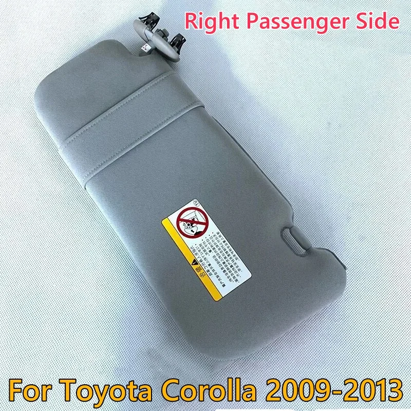

Right Passenger Side Gray Sun Visor Makeup Mirror For Toyota Corolla 2009 2010 2011 2012 2013