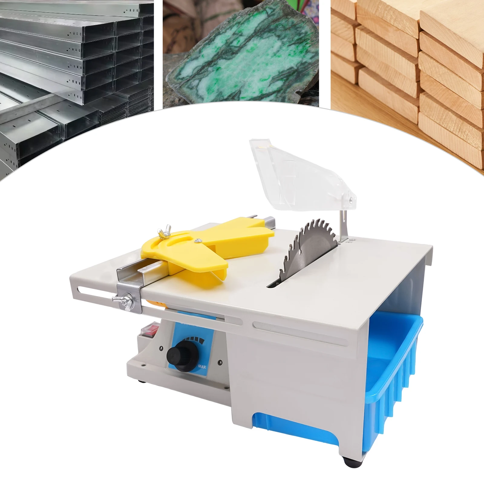 750W Table Saw Multifunction Cutting Machine 1000-10000RPM Variable Speed for Jade Wood Amber Carving Polishing Drilling