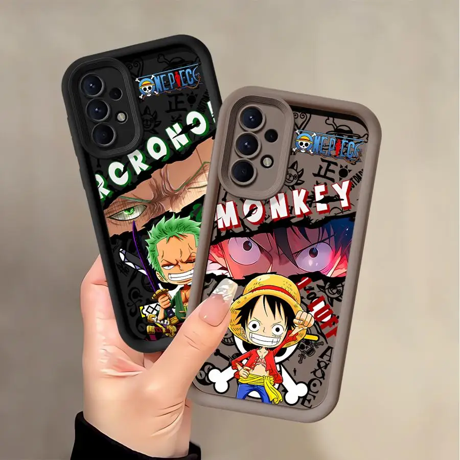 Soft Cover Phone Case for Samsung Galaxy A35 A52 A33 A54 A24 A36 A73 A56 A21s A22 A25 A26 A55 A32 One Piece Zoro