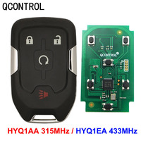 QCONTROL Remote Control Car Key For Chevrolet Suburban Tahoe Silverado GMC Sierra Yukon HYQ1AA HYQ1EA ID46 315 433MHz Card