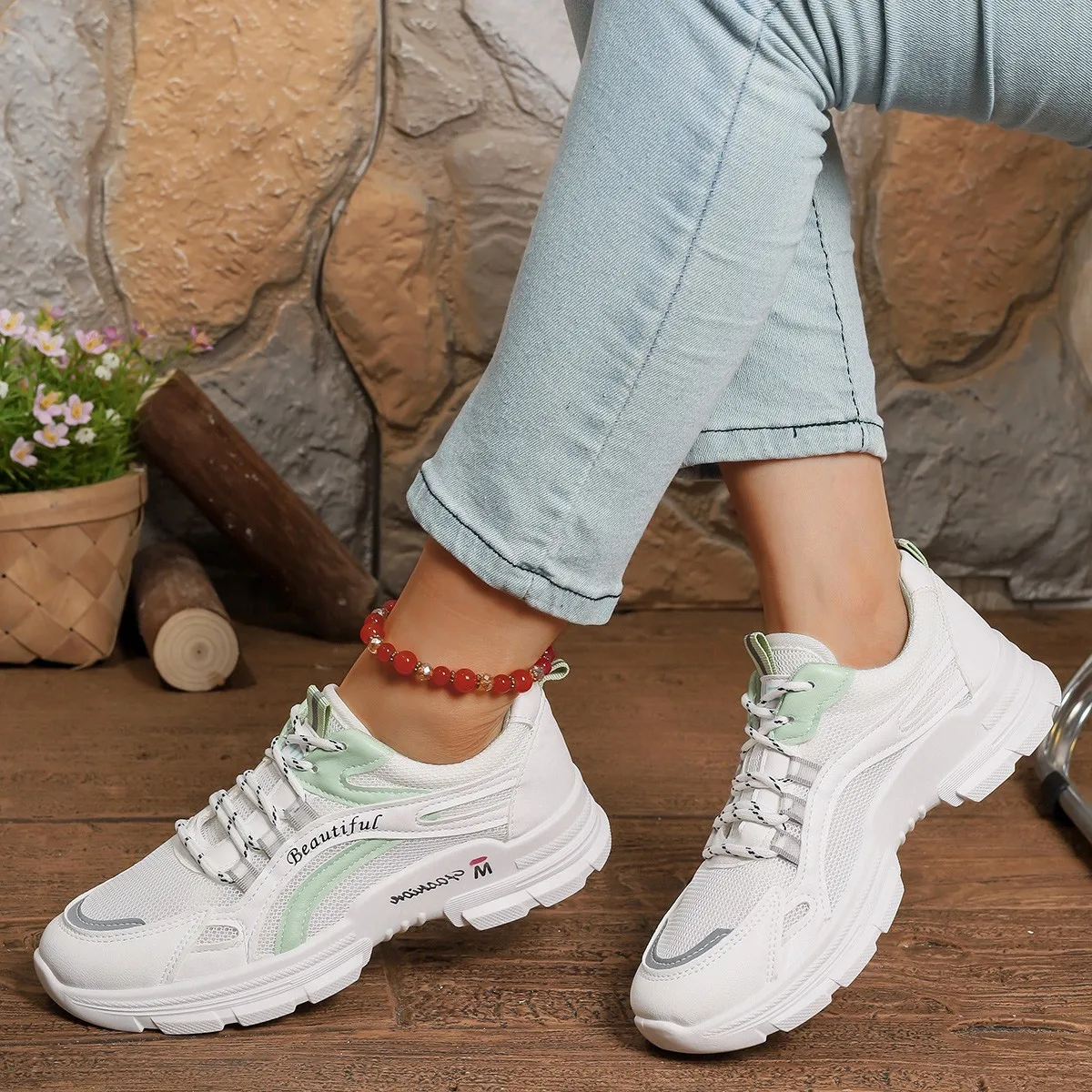 

Sneakers Women's Ins Tide Casual Light Shoe Hollow Breathable Mesh Shoes Summer Thin Fashion Versatile Women's Shoes