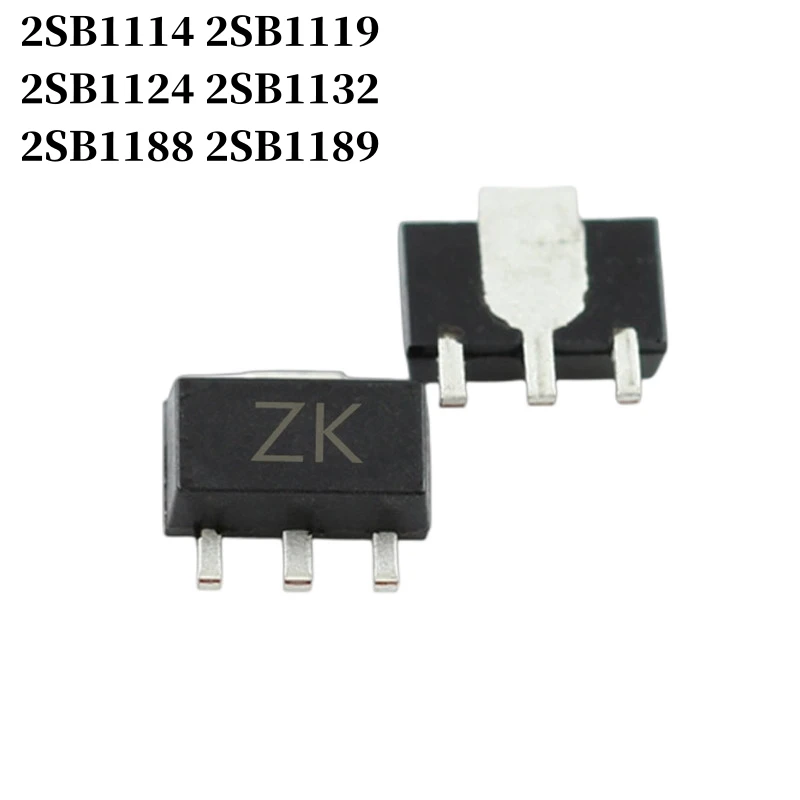 

100~1000Pcs 2SB1114 2SB1124 2SB1132 2SB1188 2SB1189 SMD Transistor SOT-89 NPN PNP Bipolar Amplifier Transistor
