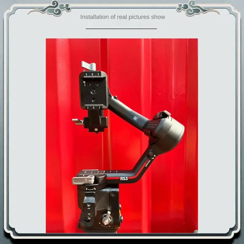 Premium Stabilizer Vertical Plate For DJI Ruyi RS3 RS2 Pro Vertical Camera Mounting Kit Handheld Stabilizer Vertical Plate