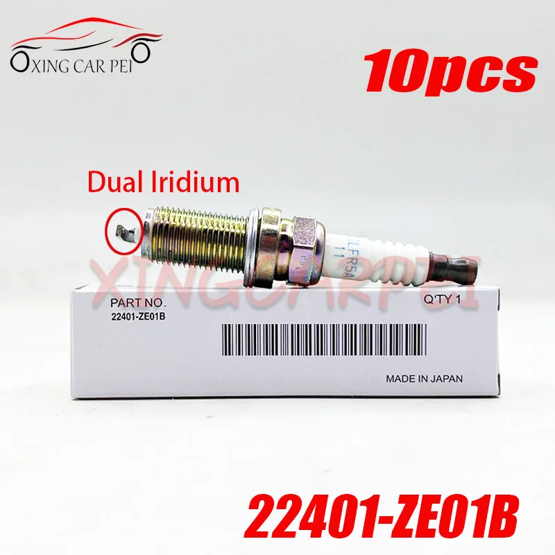 10-個-dilfr5a11-22401-ze01b-デュアルイリジウムスパークプラグ日産-nv2500-nv3500-マキシマフロンティアパスファインダー-xterra-タイタンインフィニティ用