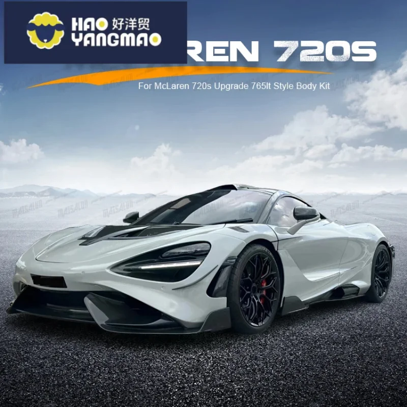 Suitable 720S Body Kit for McLaren 720s Upgrade 765LT Style Carbon Fiber Hood Rear Spoiler Parts