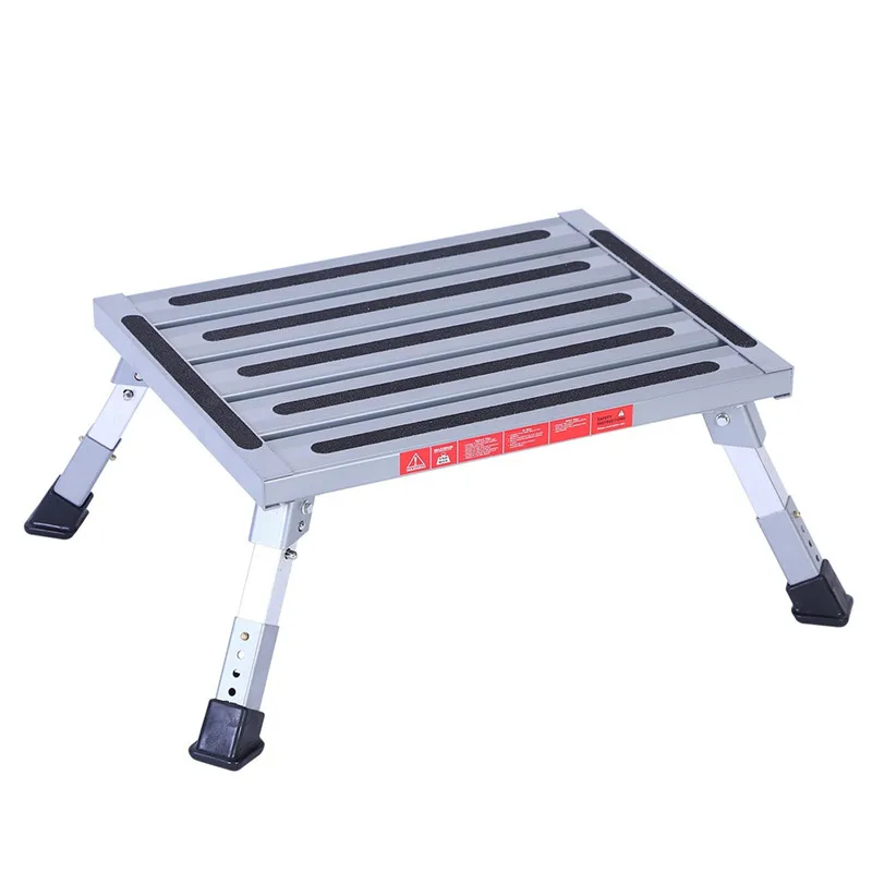 RV Folding Stool Trailer SUV Bed Car Back Camel Business Car Pickup Aluminum Alloy Boarding Welcome Step Foot Peddle