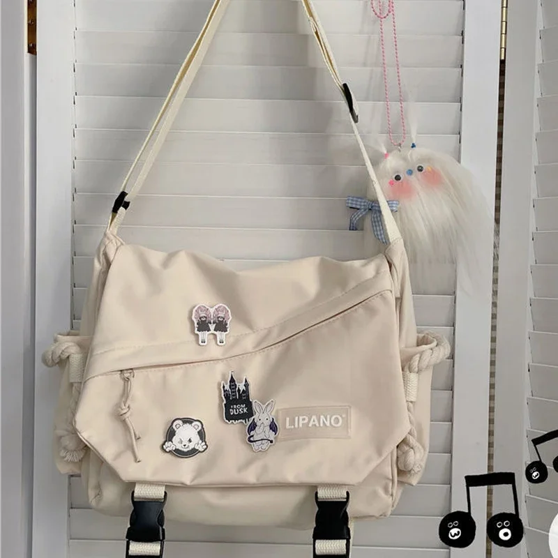 

Нейлоновые сумки на плечо, сумки через плечо большой емкости для подростков, сумка-мессенджер, студенческие школьные сумки для женщин