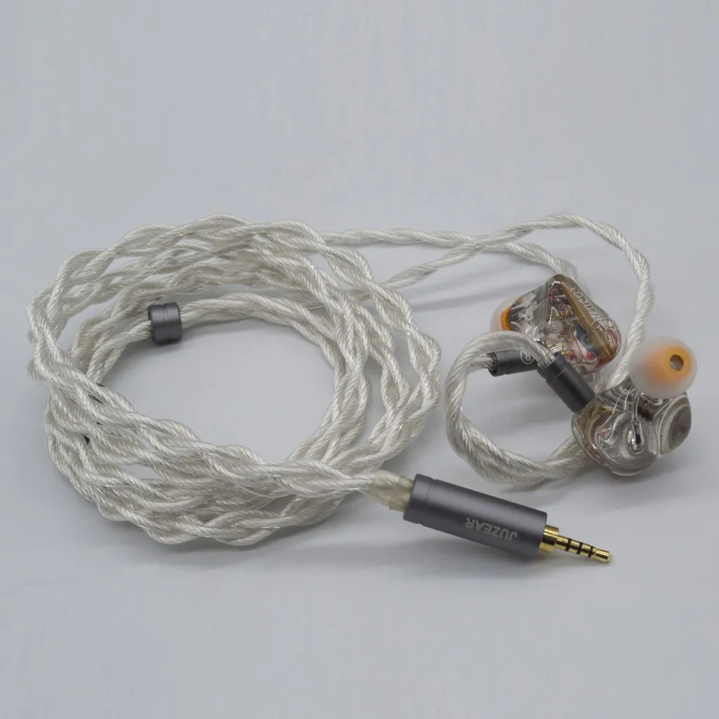 Juzear limpid iem kabel 4-adrig 18 awg 6n ofc kupfer versilbert 2, 5 3,5mm stecker 2-polige kopfhörer upgrade kabel butterfly 41t