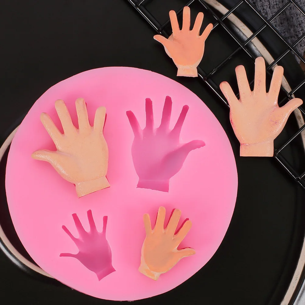 

2pcs Silicone Chocolate Palm Shape Diy Baking Easy Demoulding Creative Palm Pattern Cookie Mold Home Baking Tool