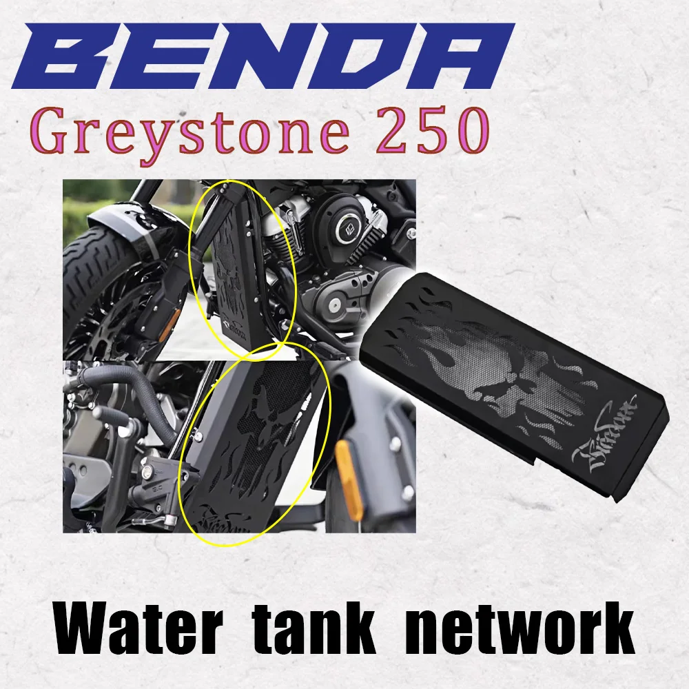 

Benda Greystone 250, модифицированная сетка для резервуара для воды из нержавеющей стали, защитная крышка резервуара для воды с полным объемным звуком, крыло, защита резервуара для воды